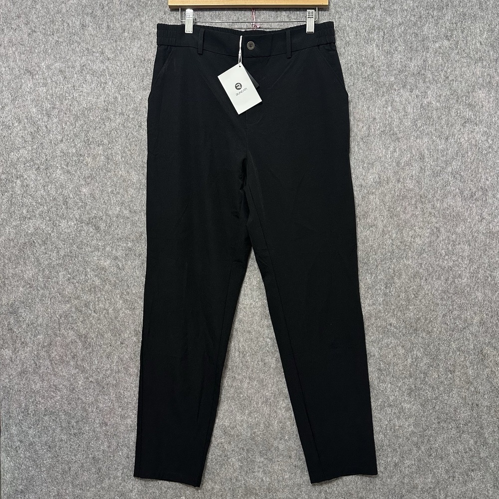 NEW Runcati‎ Performance Pants Men's Sz M Black Stretch Athletic Casual